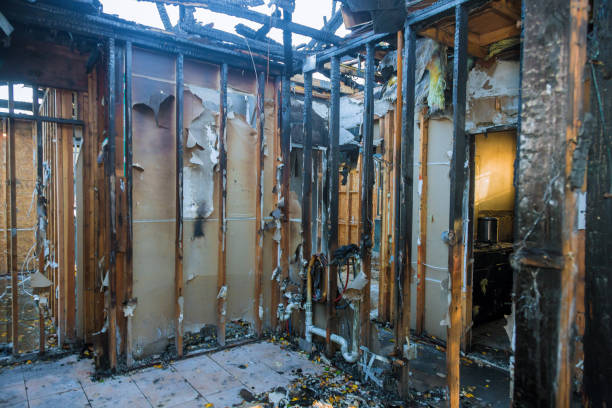 Professional Soot Cleanup technician working in Downing, WI
